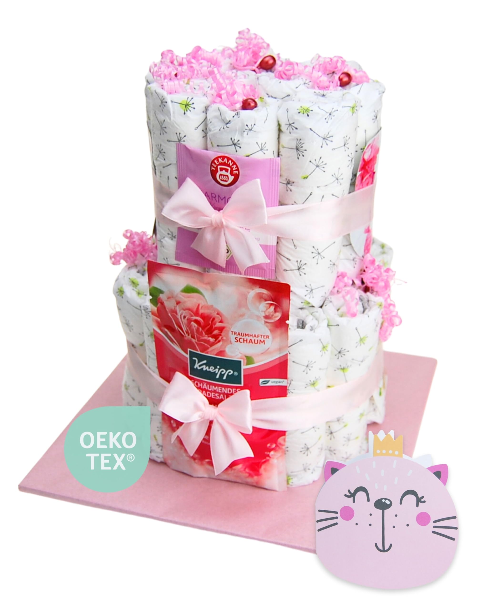 für MAMA & BABY [VERWÖHNEN] - Jungen & Mädchen - Neutral Unisex - Geschenk zur Geburt - Baby Party - Babyshower - Pullerparty - Babyartikel - Windeln - Geschenkkorb - Torte kaufen