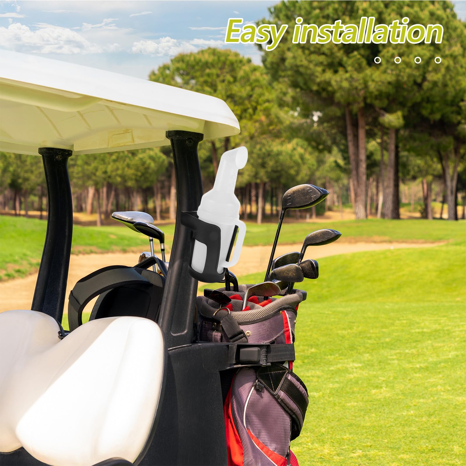 Bottiglia di Sabbia per Carrello da Golf Supporto Anti-Vibrazione, Grande capacità e Riempitivo di Sabbia, Accessorio Golf per Manutenzione Facile e Veloce