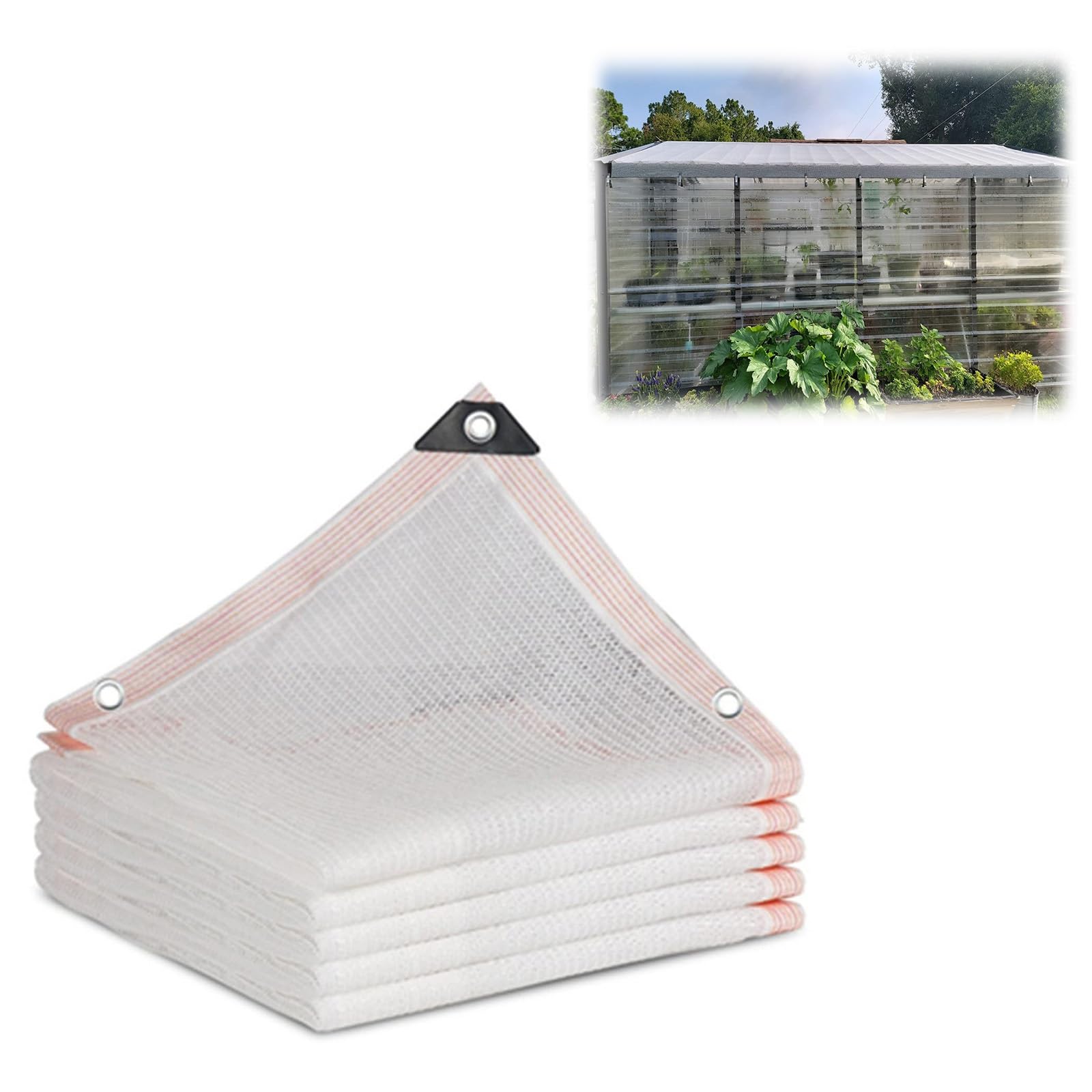Filet de jardin respirant pour plantes – Tissu en maille de 4 x 4 m – Idéal pour balcon, serre et piscine – Protège les légumes et les fleurs des parasites