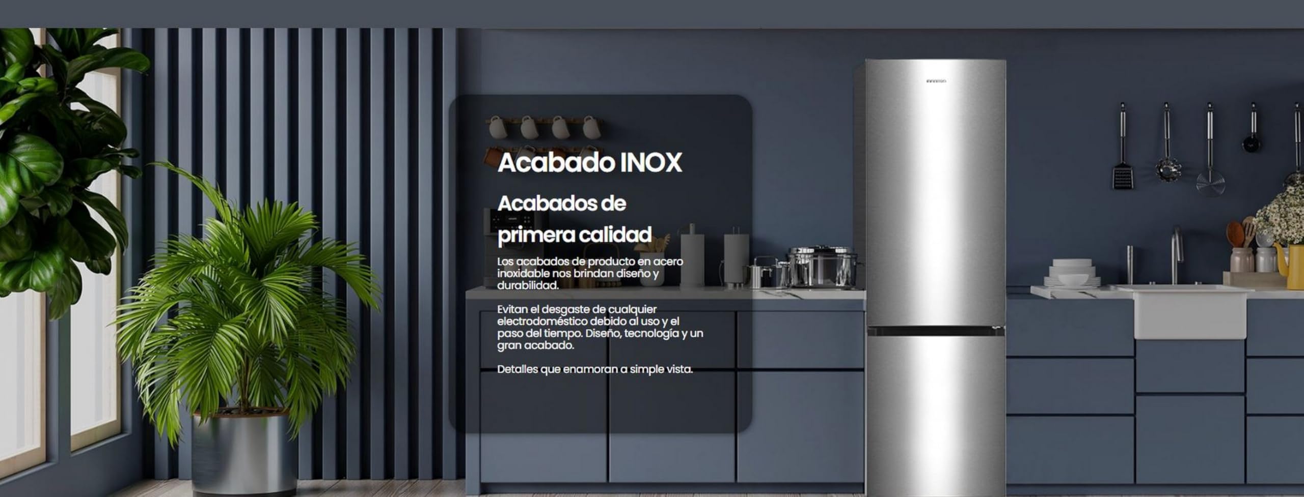 INFINITON Frigorifico Combi FGC-340C20XEN, 340 Litros, 200 cm de Altura, Tecnología No Frost Total,Fast Cooling y Fast Freezing,Iluminación LED interior, E, Inox