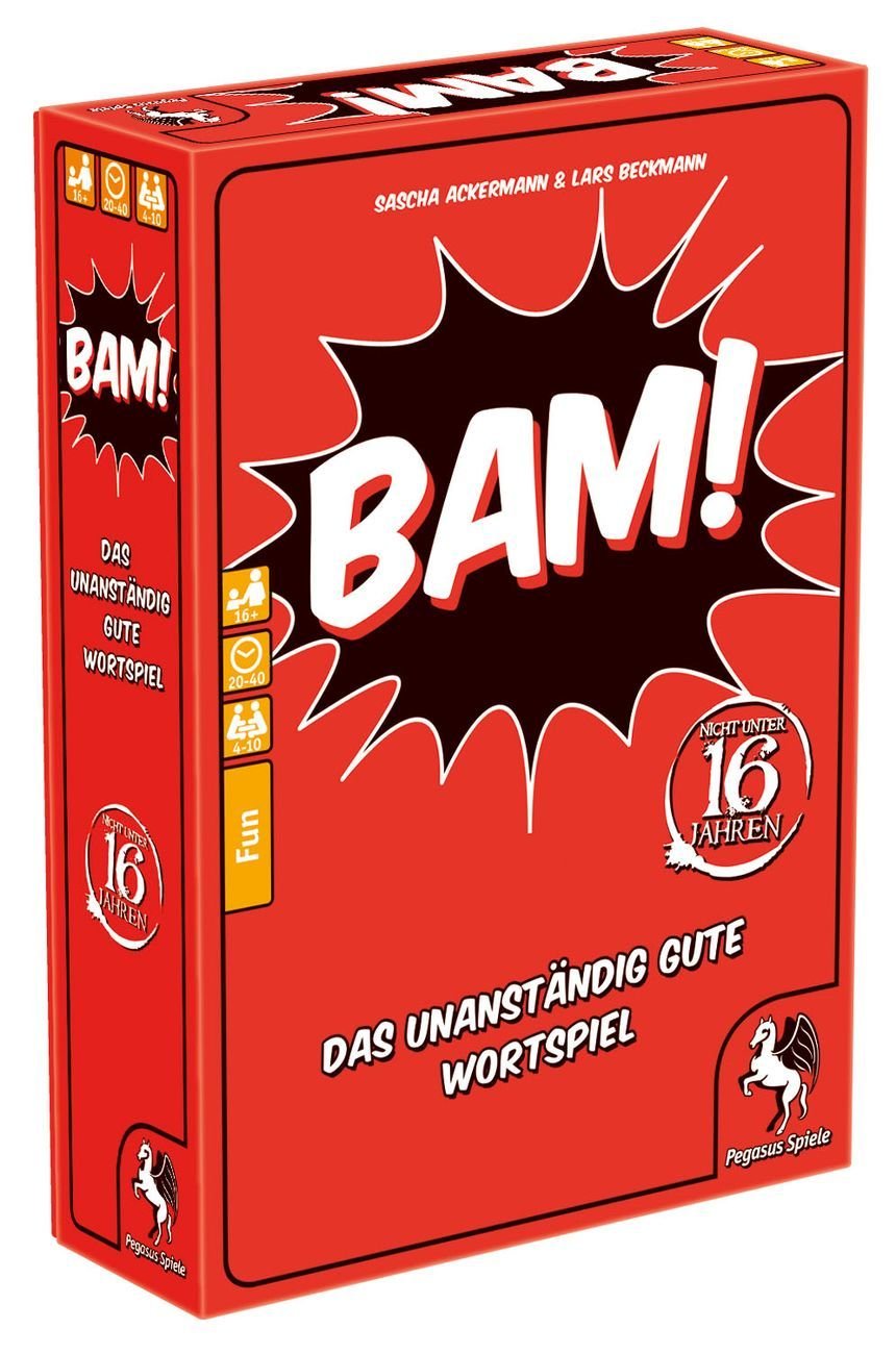 Pegasus Spiele Games 18300G - Bam, The indecently good word game