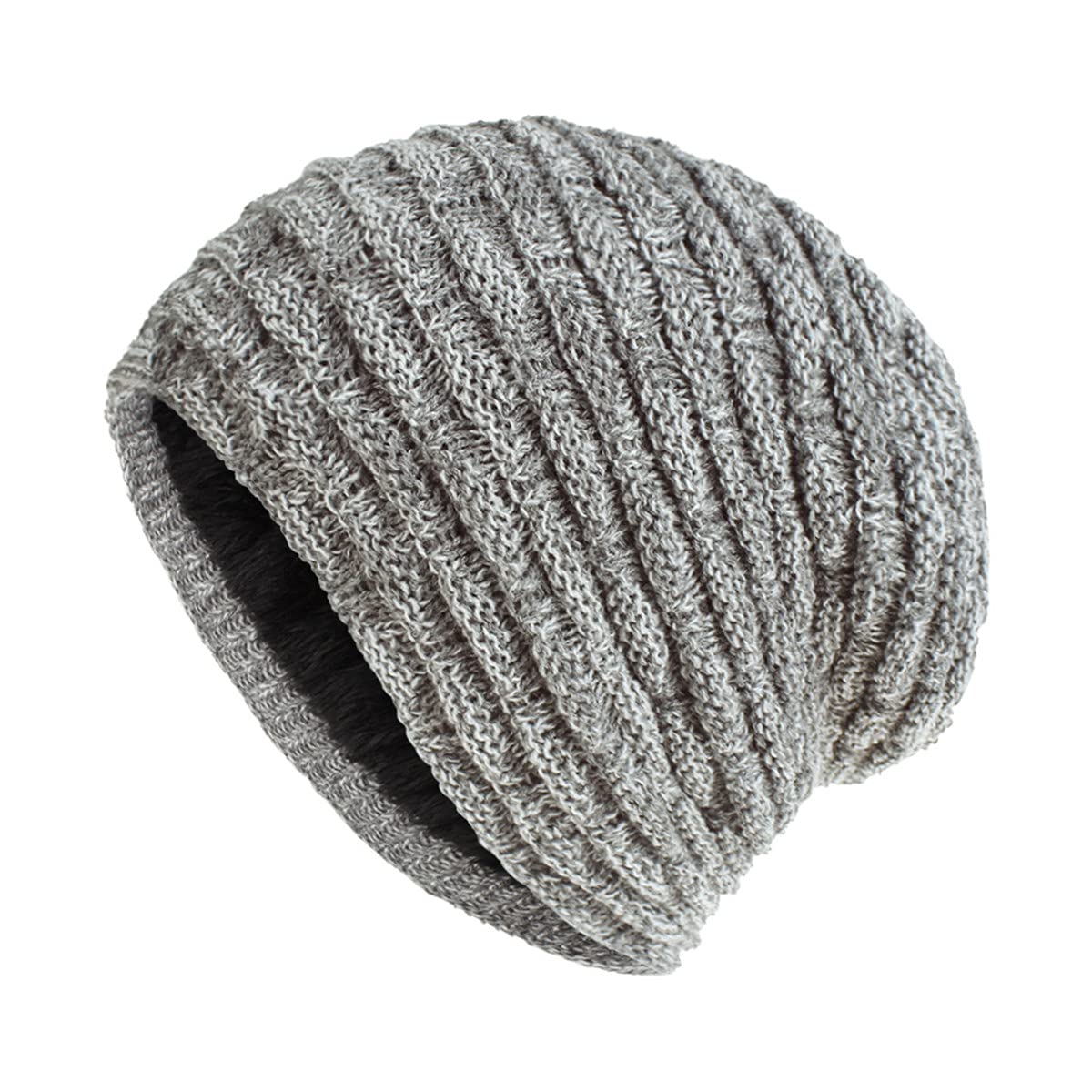 Bonnet Femme Hiver Tricoté Avec Doublure - Beanie Chaud Et Confortable - Cadeau Pour Sport Ou Ville