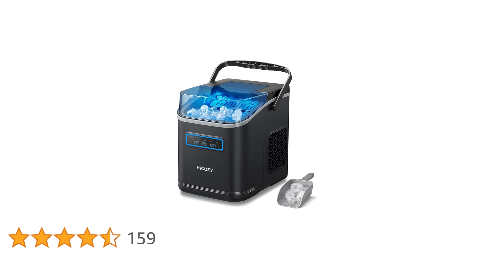 Hicozy Ice Maker Countertop Ice Machine With Handle Ice In | INDIA
