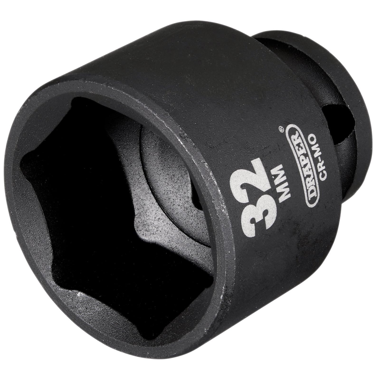 Draper Black 20189 Hi-Torq Impact Socket, 1/2" Sq. Dr., 32Mm