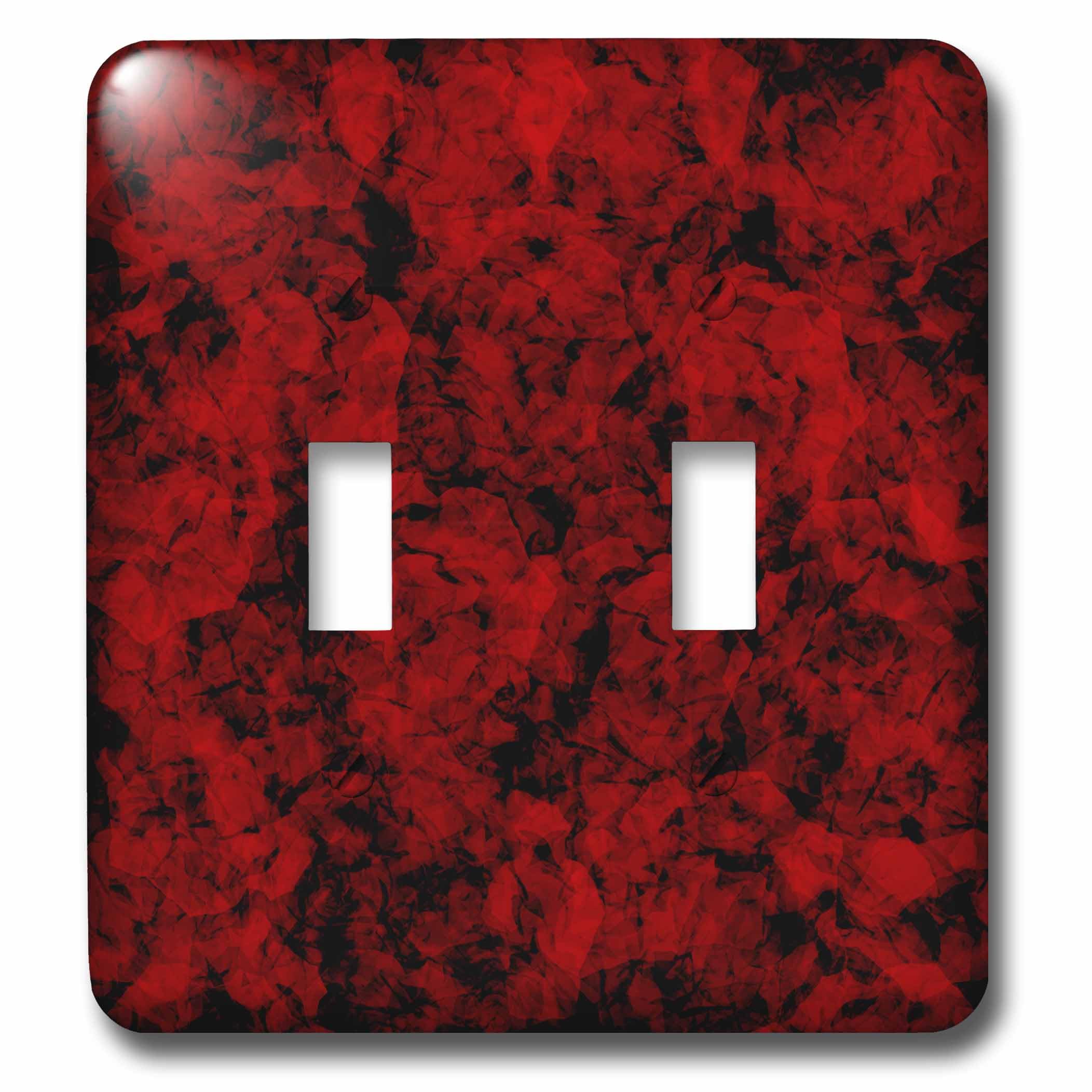 Interrupteur double rose rouge foncé multicolore pour salon et chambre 3dRose lsp_243331_2