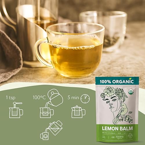 Miniatura 261 de Zhivana Organics - Té orgánico de bayas de espino blanco 16 onzas, para presión arterial alta, apoyo para la salud cardíaca y relajación