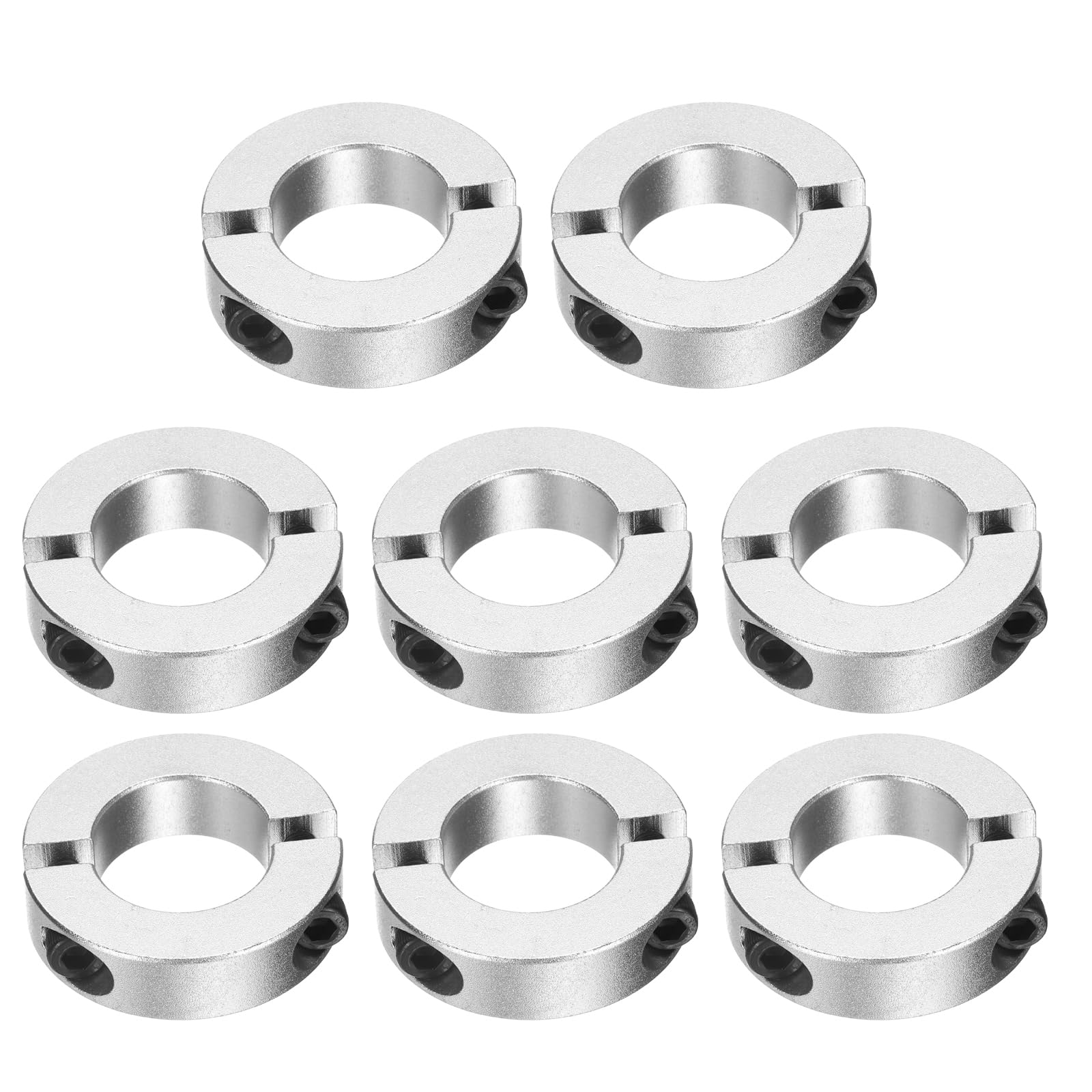 Aluminum Shaft Collars - 8 Pack, Secure Grip -24 Aluminum Shaft Collars - 8 Pack, Secure Grip -24