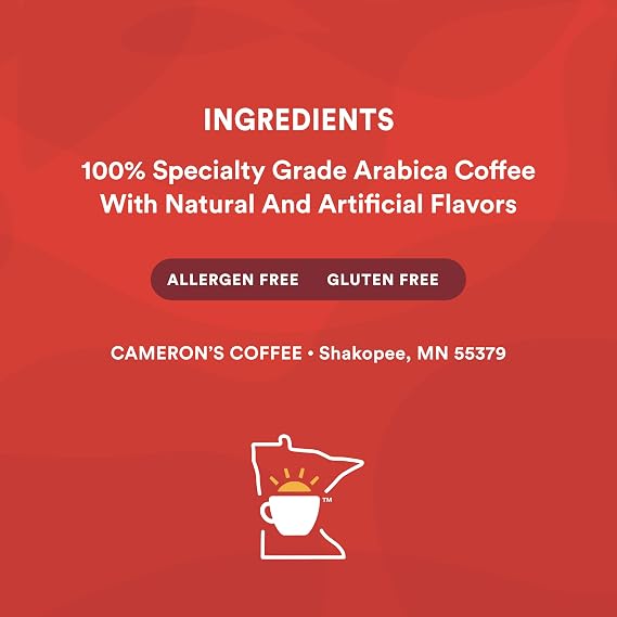 Cameron's Coffee Single Serve Pods, Flavored, Chocolate Caramel Brownie, 12 Count (Pack of 6)