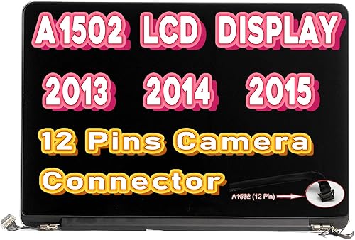 Reemplazo de pantalla compatible con MacBook Pro de 13 pulgadas A1502 finales de 2013 mediados de 2014 principios de 2015 EMC 2835 EMC2678 EMC2875