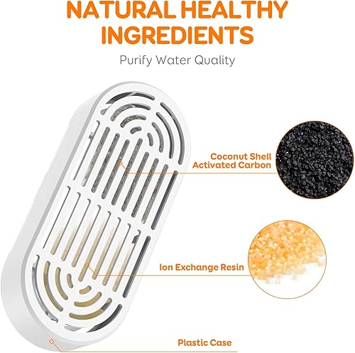 Miniatura 2 de Pawque Filtros oficiales de fuente de agua para gatos, esponjas de repuesto y prefiltro para fuente automática de agua para perros de 4.0L135 onzas