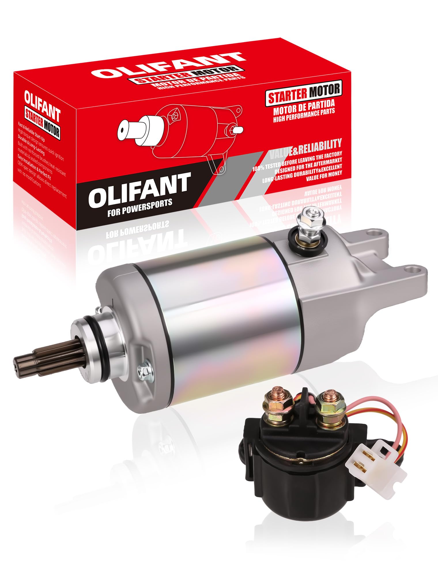 Starter Motor & Starter Solenoid For 1988-2000 Honda FourTrax300 - Foto 11