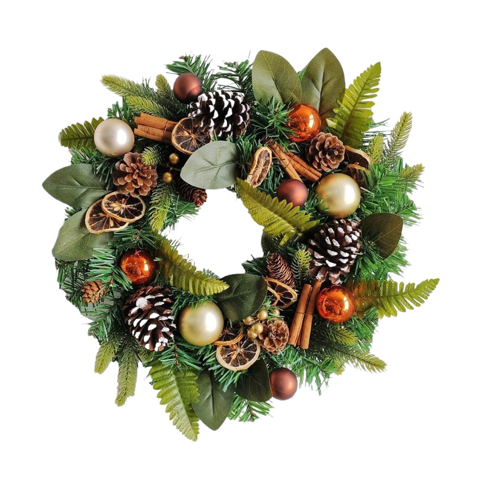 Couronne De Noël Pour Porte Décoration Maison Verdure Artificielle