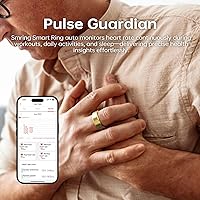 Vista 4 de Anillo inteligente Smring, anillo de seguimiento de fitness, monitor de frecuencia cardíaca rastreador de salud para mujeres/hombres, IP68—sin