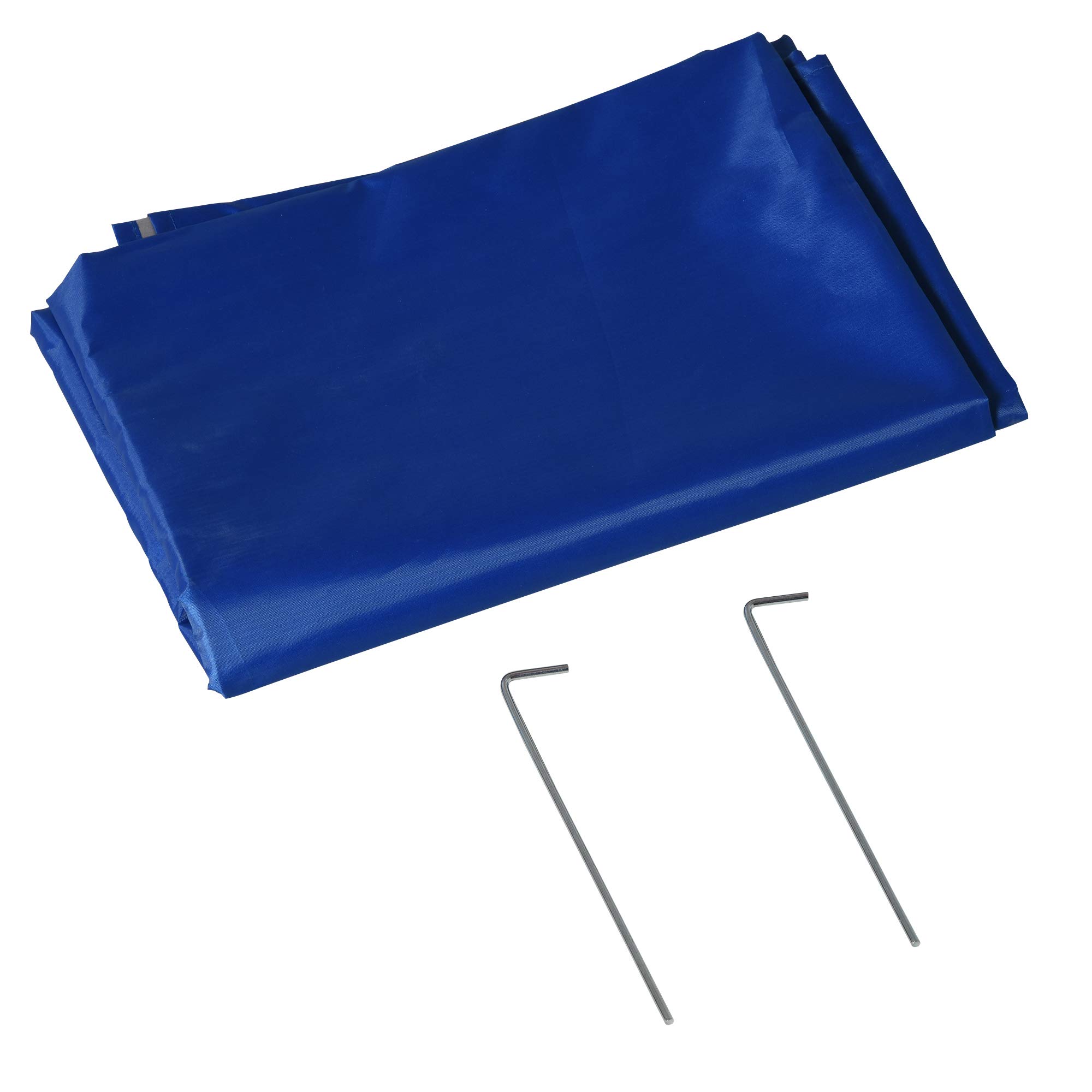 Outsunny Sombrilla de Playa con Panel Lateral Ø220x220 cm Parasol para Terraza con Apertura Manual 8 Varillas de Acero y Bolsa de Transporte para Jardín Piscina