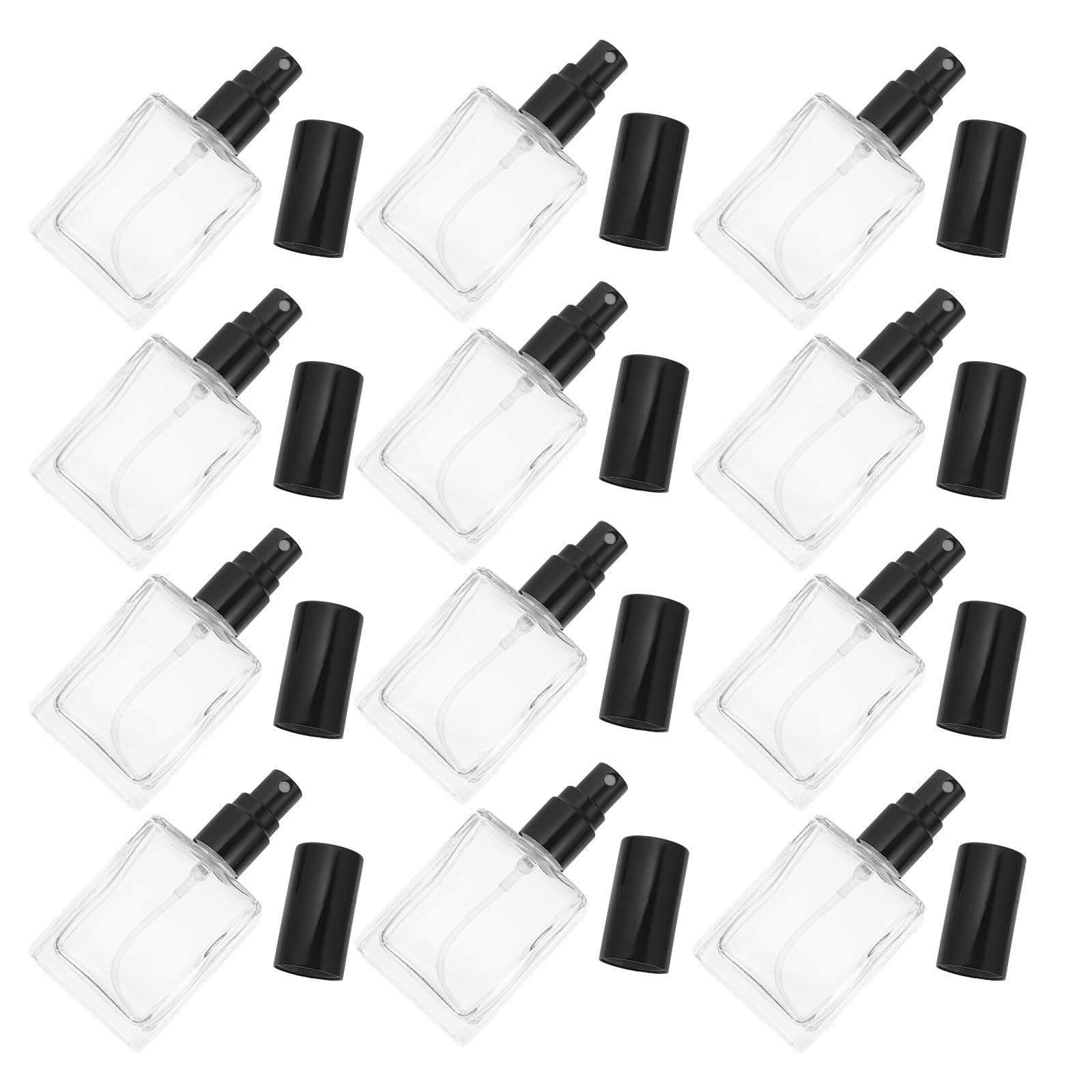 12 Stück Tragbare Parfümzerstäuber 15ml aus Glas für Unterwegs