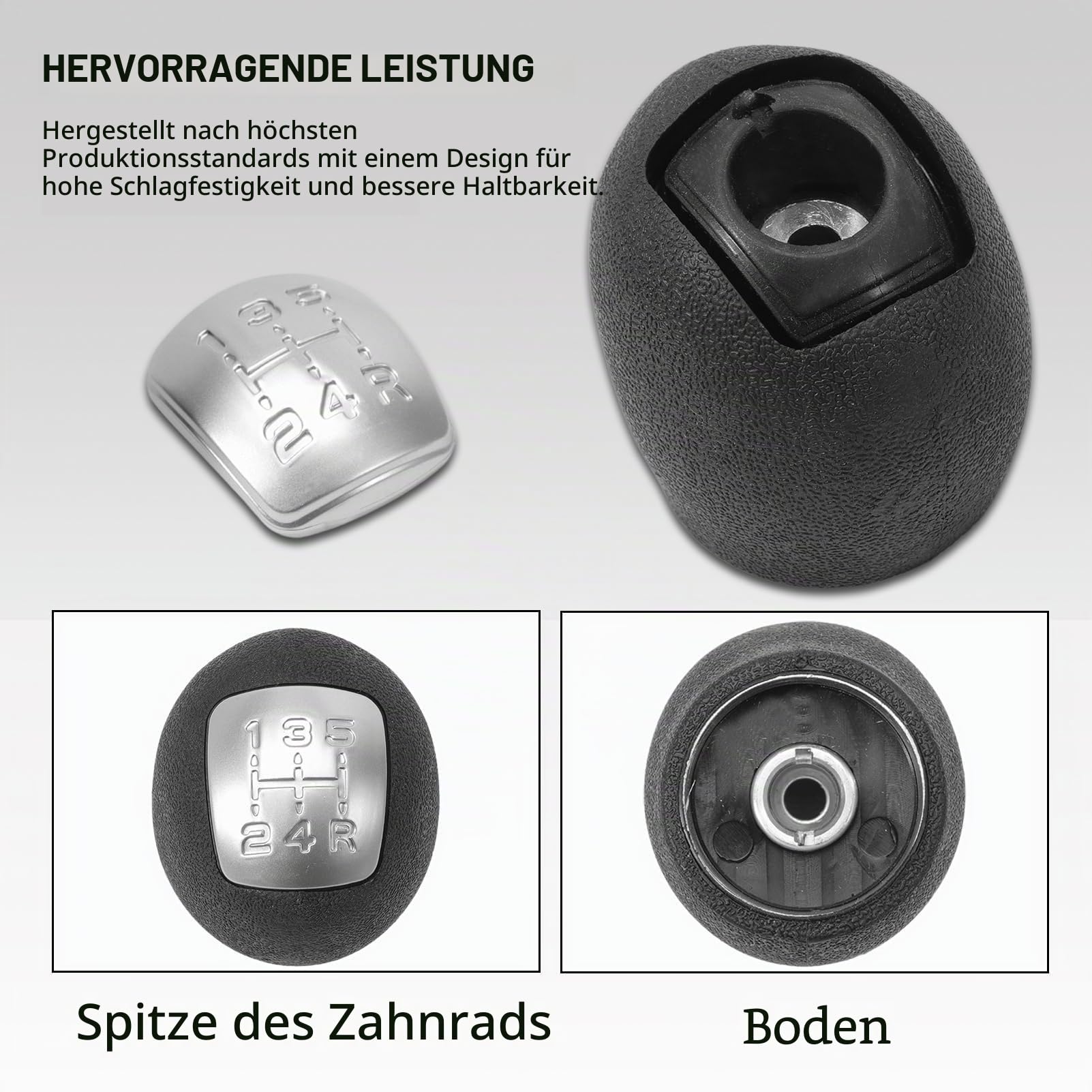 5 Gang Schalthebelknauf Passend Für Ford KA MK2 2008-2015 Und Iveco Daily IV V, Schaltknauf Schaltknopf Schaltgriff Schalthebel Knauf Schaltknauf Ersatz 1765444487 5801521829 42561576