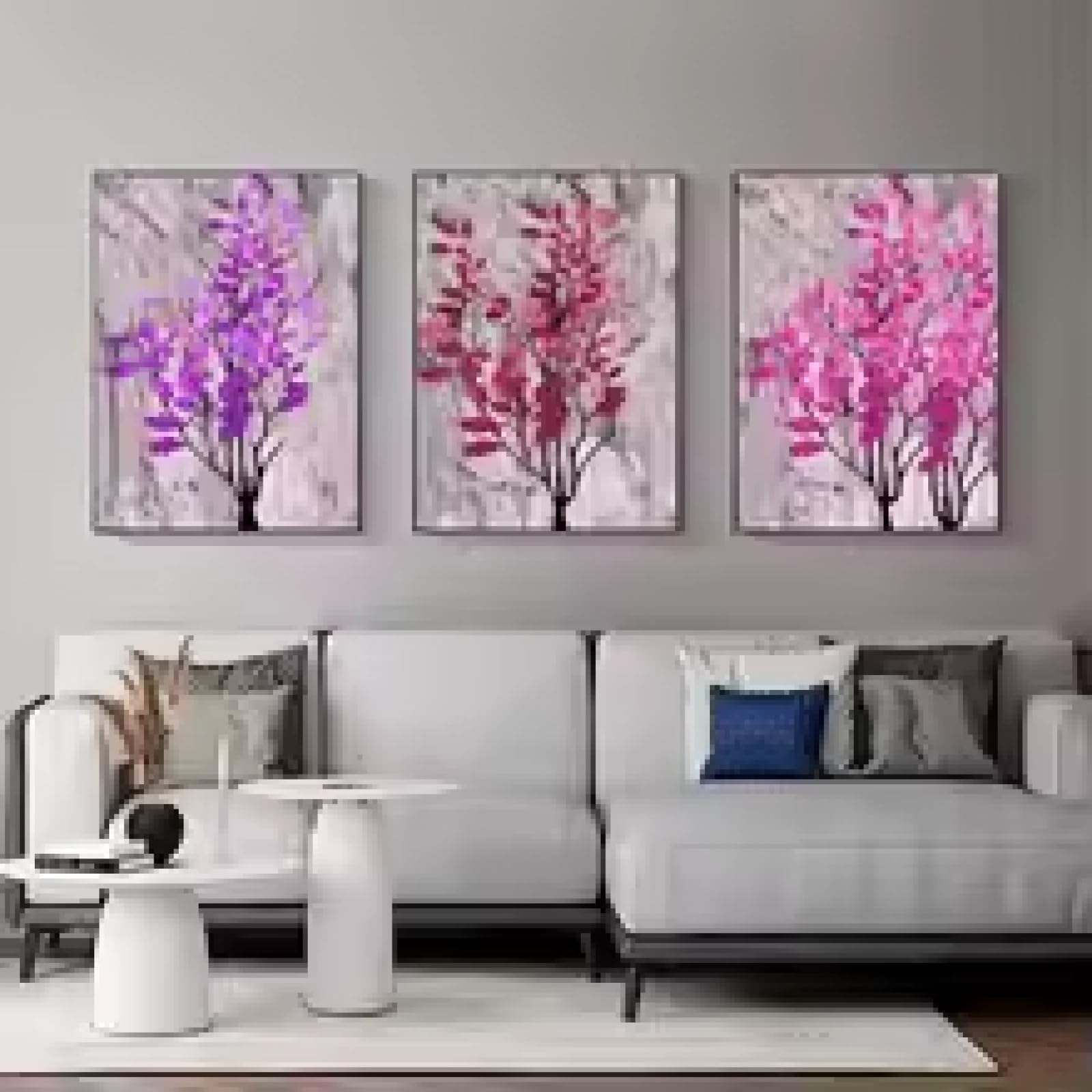 Cadre déco murale feuilles arbre coloré pour rompre la monotonie