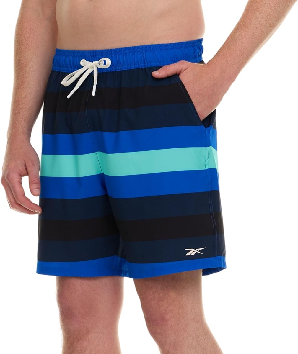 Bañador para hombre, pantalones cortos con forro de malla de 7", traje de baño de secado rápido