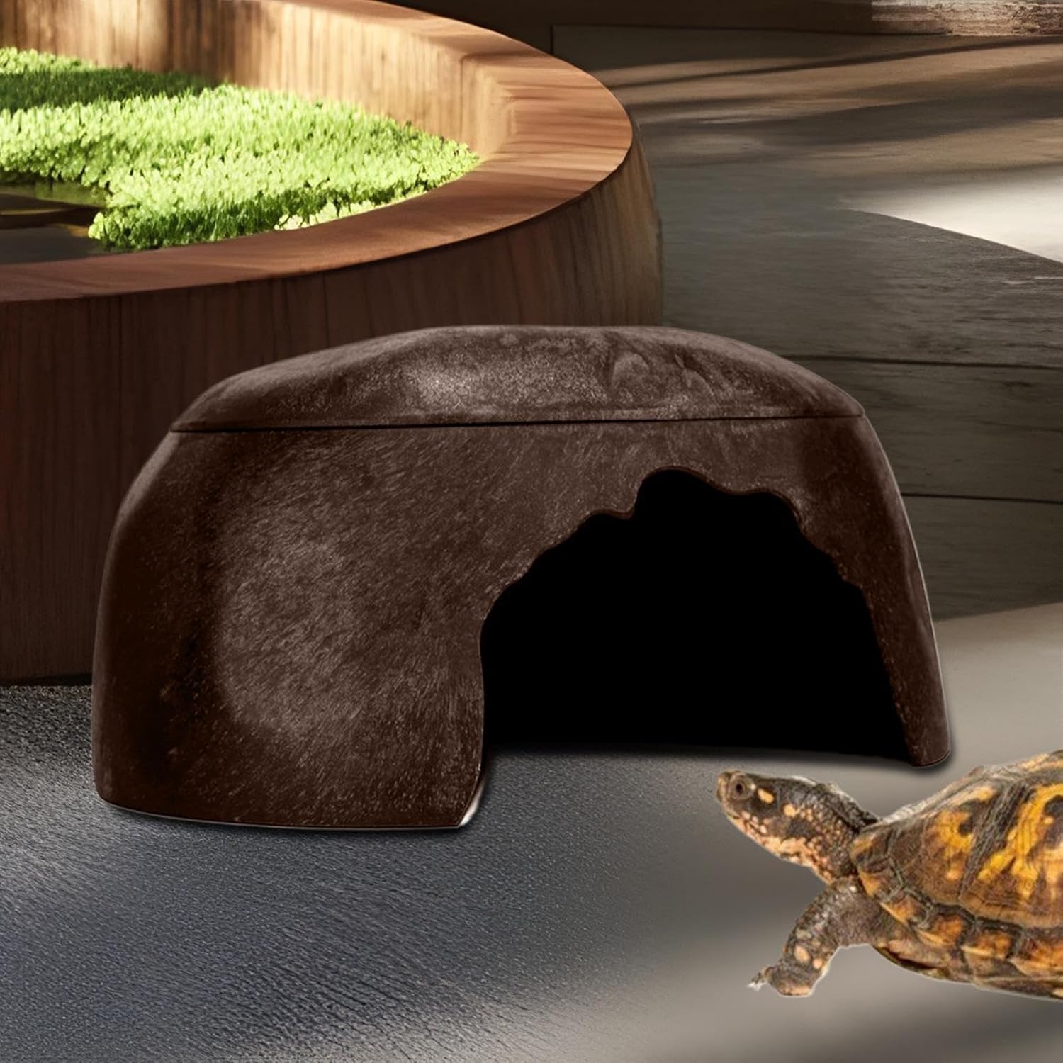 Reptile Habitat and Caves - Terrarium Decor Pet Caves,Reptile Shelter - for Leopard Geckos Gecko Bearded Dragon Snake Turtle Frog Lizard Indoor Outdoor Garden