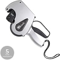 Vista 3 de Pistola de precios SBLabeler/Pistola de precios de una línea/Rollo precargado de etiquetas blancas y hoja de instrucciones
