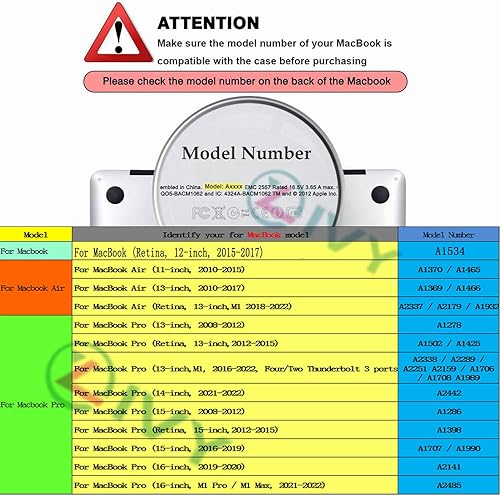 Miniatura 2 de IVY Funda exclusiva personalizada para MacBook Air Pro 11, 12, 13, 14, 15, 16 con retina M1 M2, carcasa rígida para San Valentín, cumpleaños,