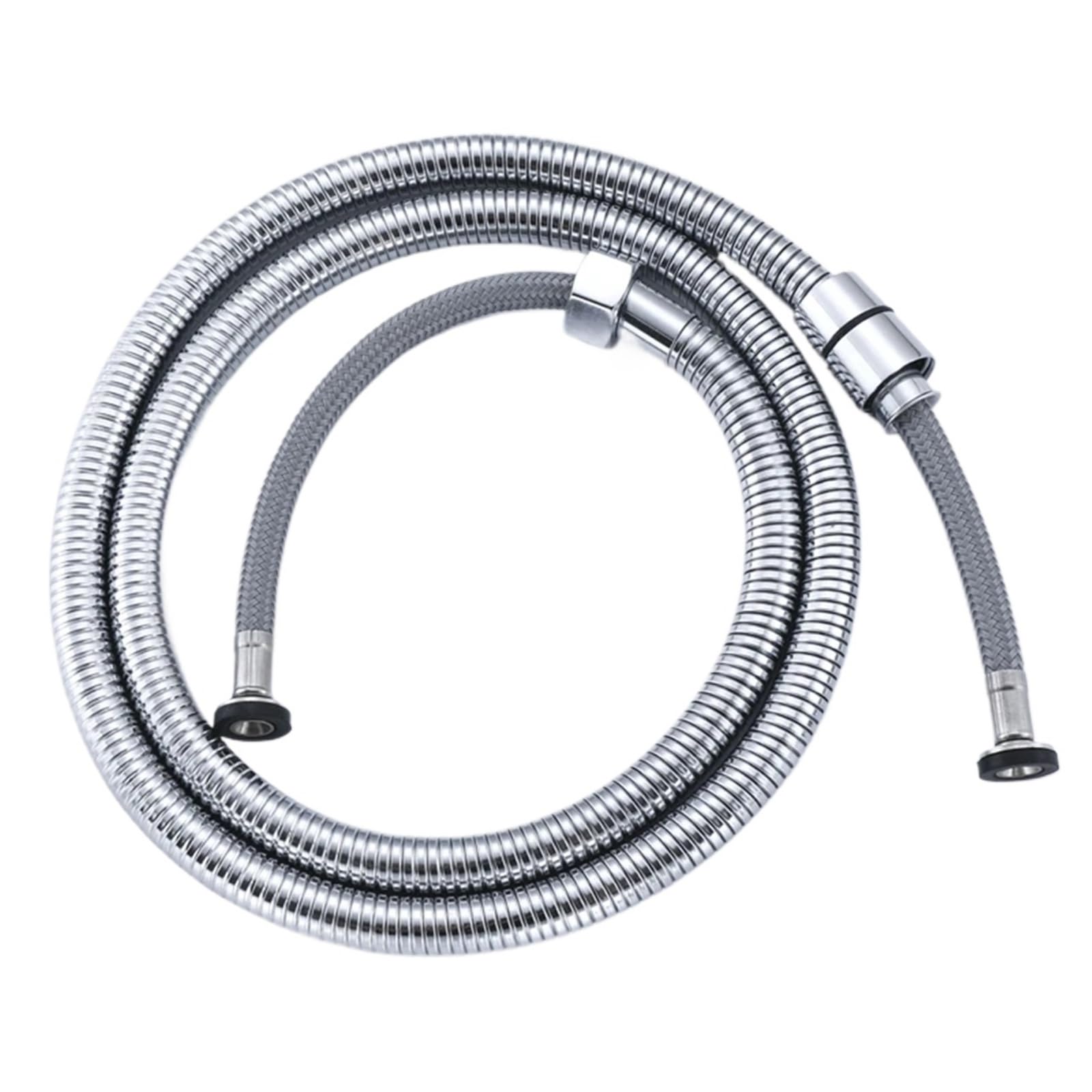 Shower Hose Shower Hose Pipe Silicon Tube 1.5M Stainless Steel Braided Explosion Proof