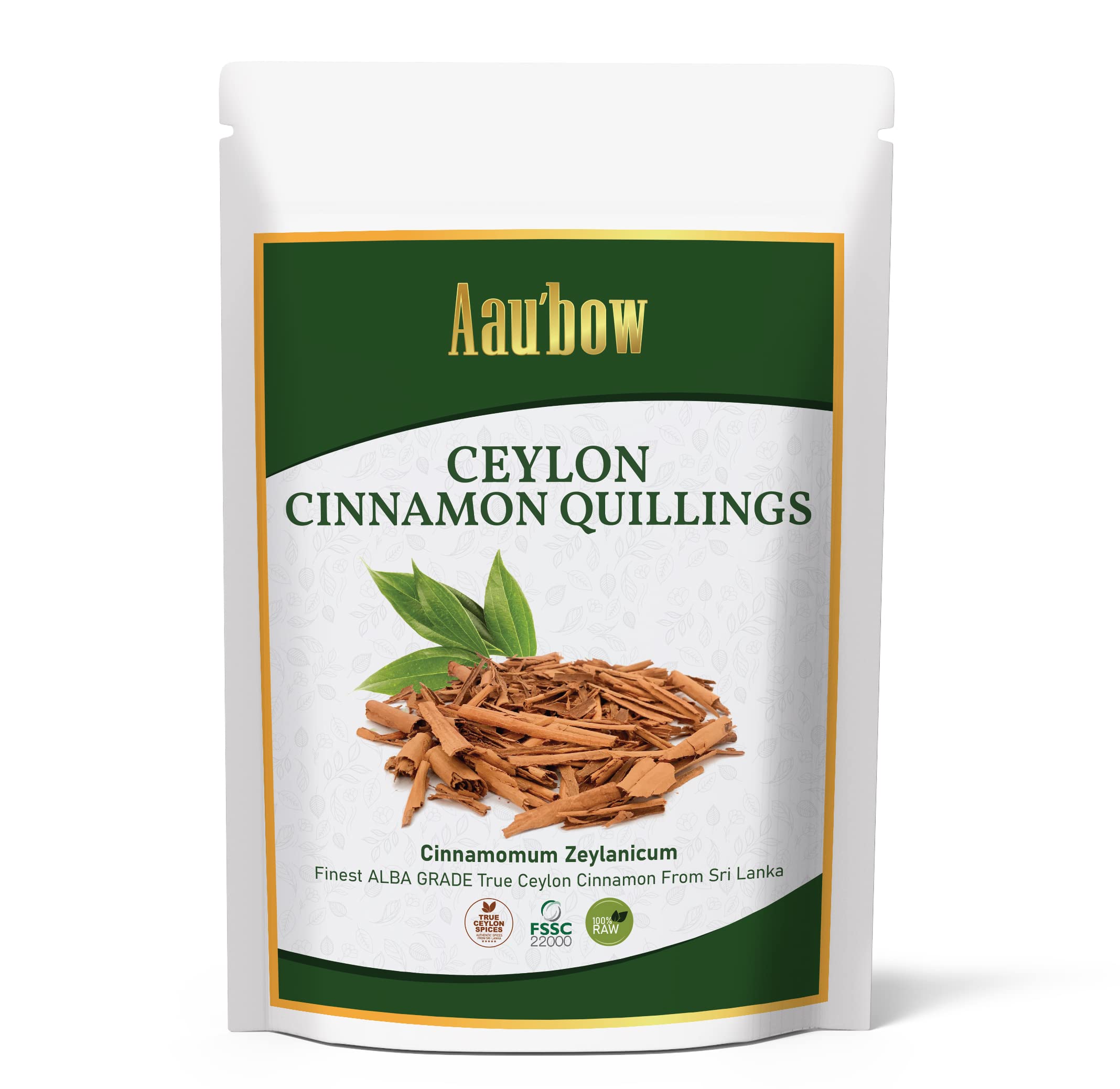Ceylon Cinnamon Quillings 200g Top Alba Grade | in Resealable Pouch| NON-GMO Ethically Produced from Sri Lanka
