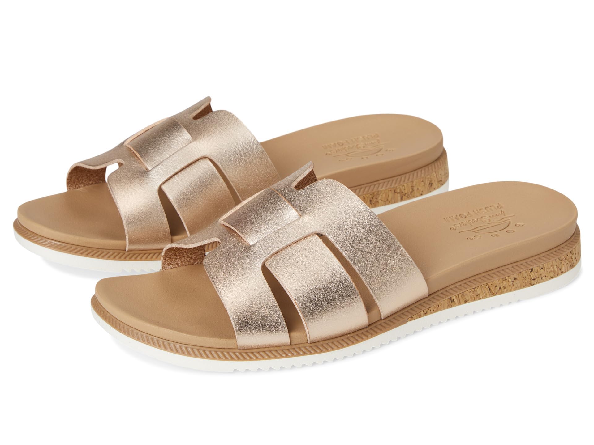 Skechers Desert Kiss Low Peak Look, Sandalias deslizantes Mujer, Gold, 39 EU