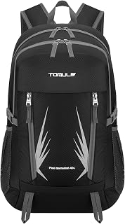 40L Camping Hiking Daypacks, Waterproof Packable Casual Travel Backpack