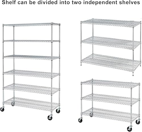 Miniatura 51 de Estantería de metal de 4 niveles de alambre de 36 pulgadas de ancho x 14 pulgadas de profundidad x 54 pulgadas de alto, estantes de almacenamiento