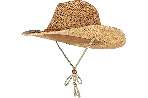 GEMVIE Baby Cowboy Hat with Wide Brim and Chin Strap