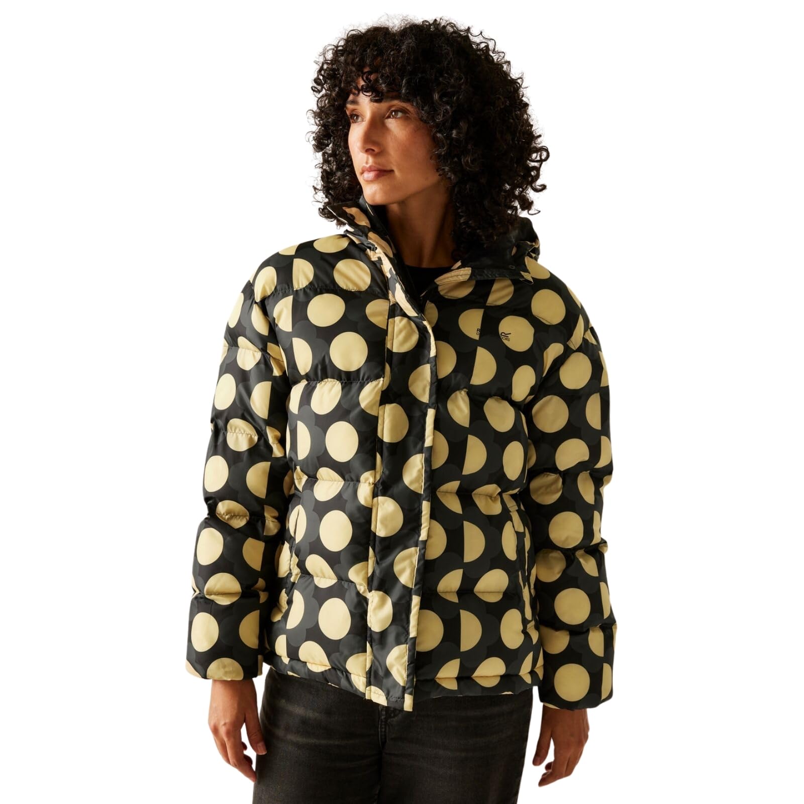 Regatta Women's Frilly Flower Mono/Black Orla Kiely Padded Jacket