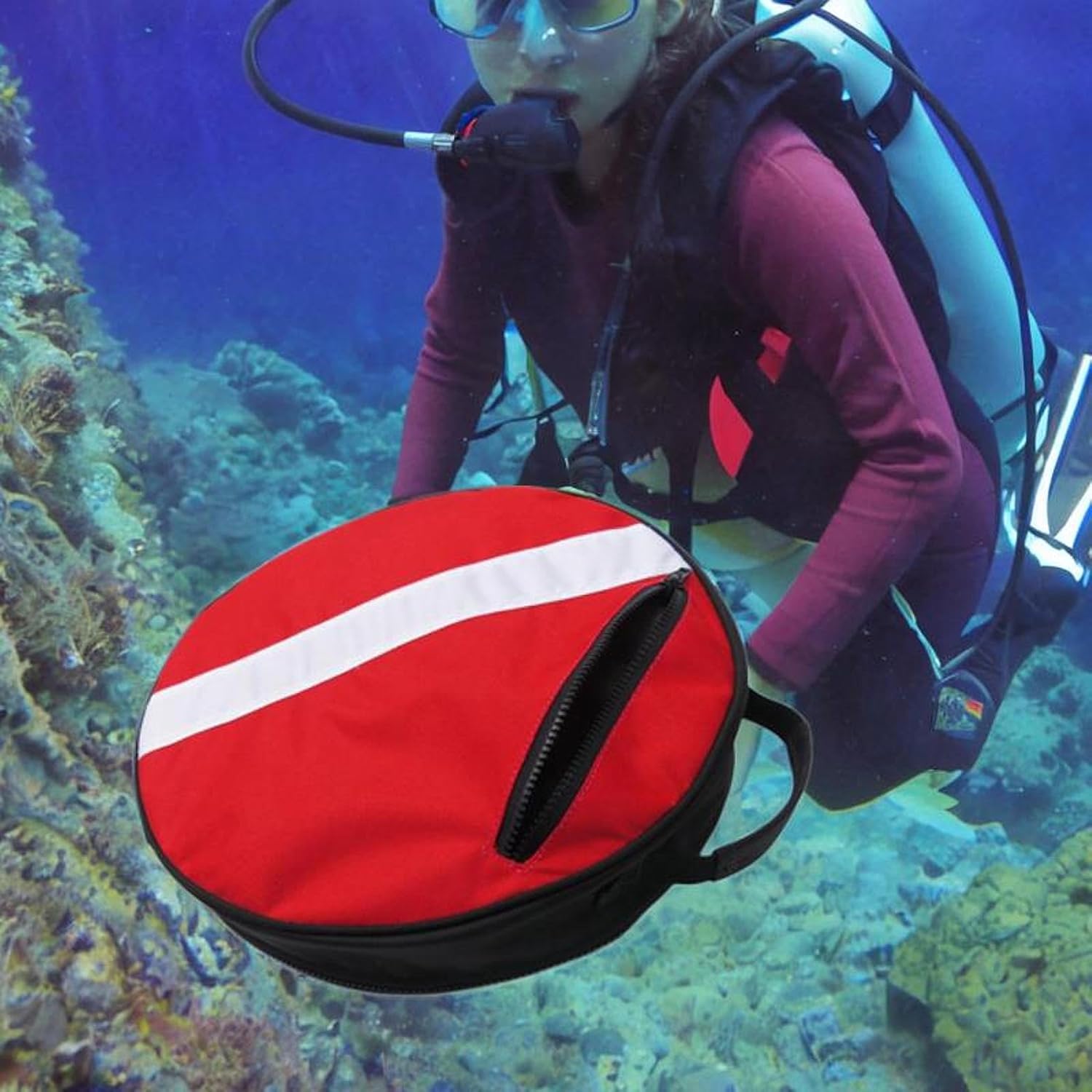 Mesh Duffel Bag Handbag Multipurpose Breathable Adjustable Shoulder Strap Dive