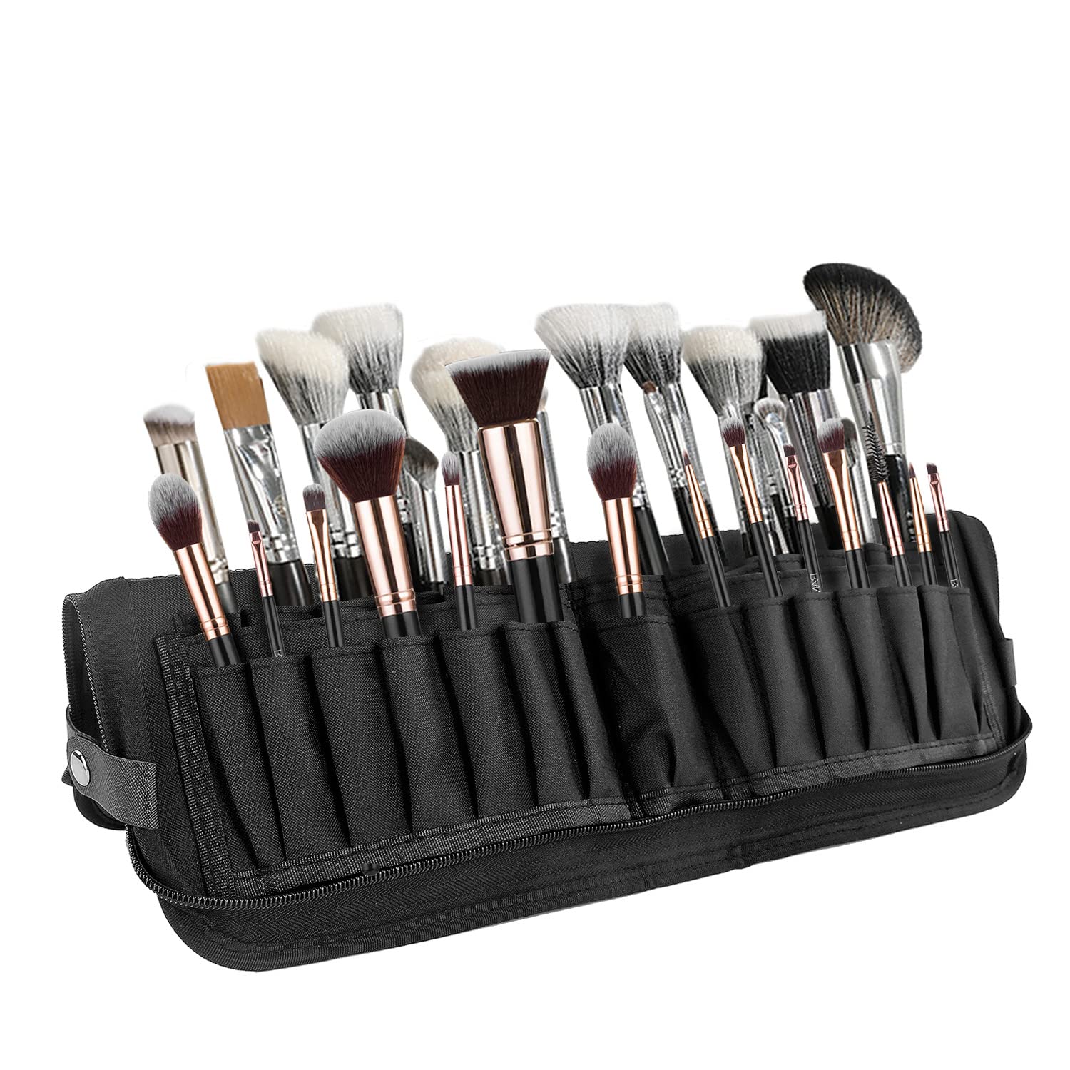 Bolsa para brochas de Maquillaje Bolsa Plegable para brochas de Maquillaje Estuche Profesional para brochas para Viajes y casa (brochas no Incluidas)