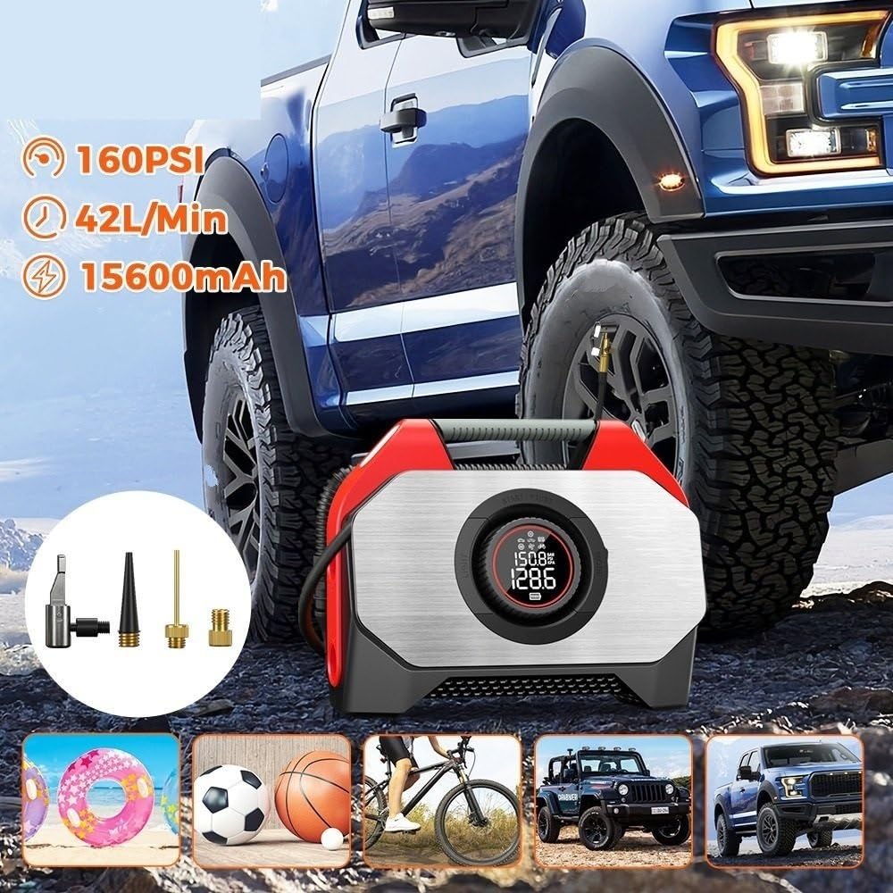 Compresseur Air Gonfleur de pneus portatif Gonfleur Electrique