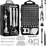 Precision Screwdriver Set 115 in 1, Tool Kit with 98 Bits, Magnetic Screwdriver Set for Watches, Laptop, Mobile Phones, PC, Tablet, Camera, PS4, PS5, Xbox, Electronic, Glasses and Toys Repair