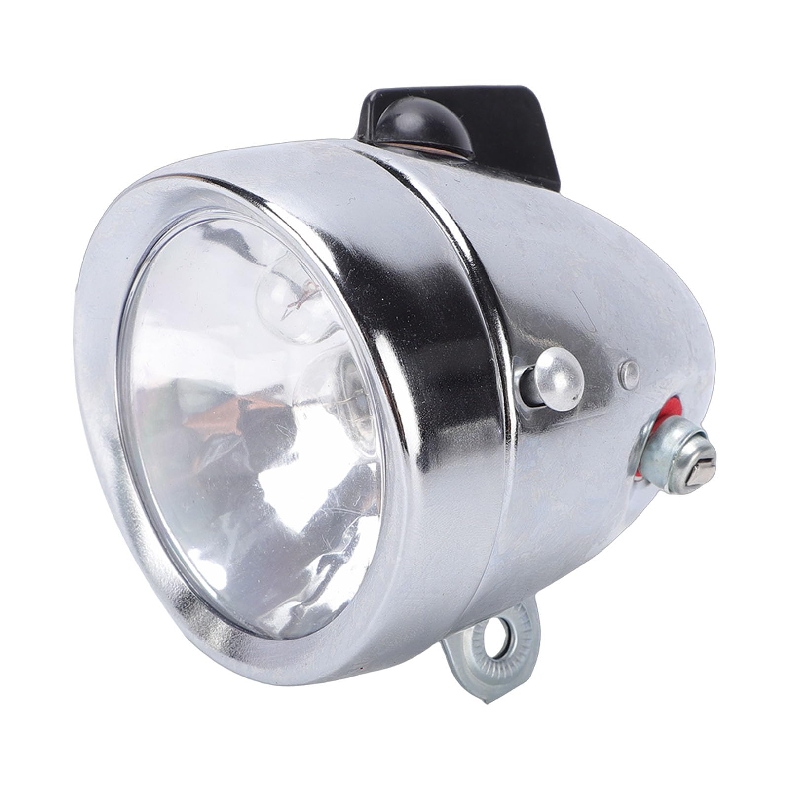 Generatore Dinamo Faro Kit Fanale Posteriore 12V 6W Kit Luce Generatore di Attrito per Bici Impermeabile con Robusto Alloggiamento in Metallo per la Modifica della Bici retrò
