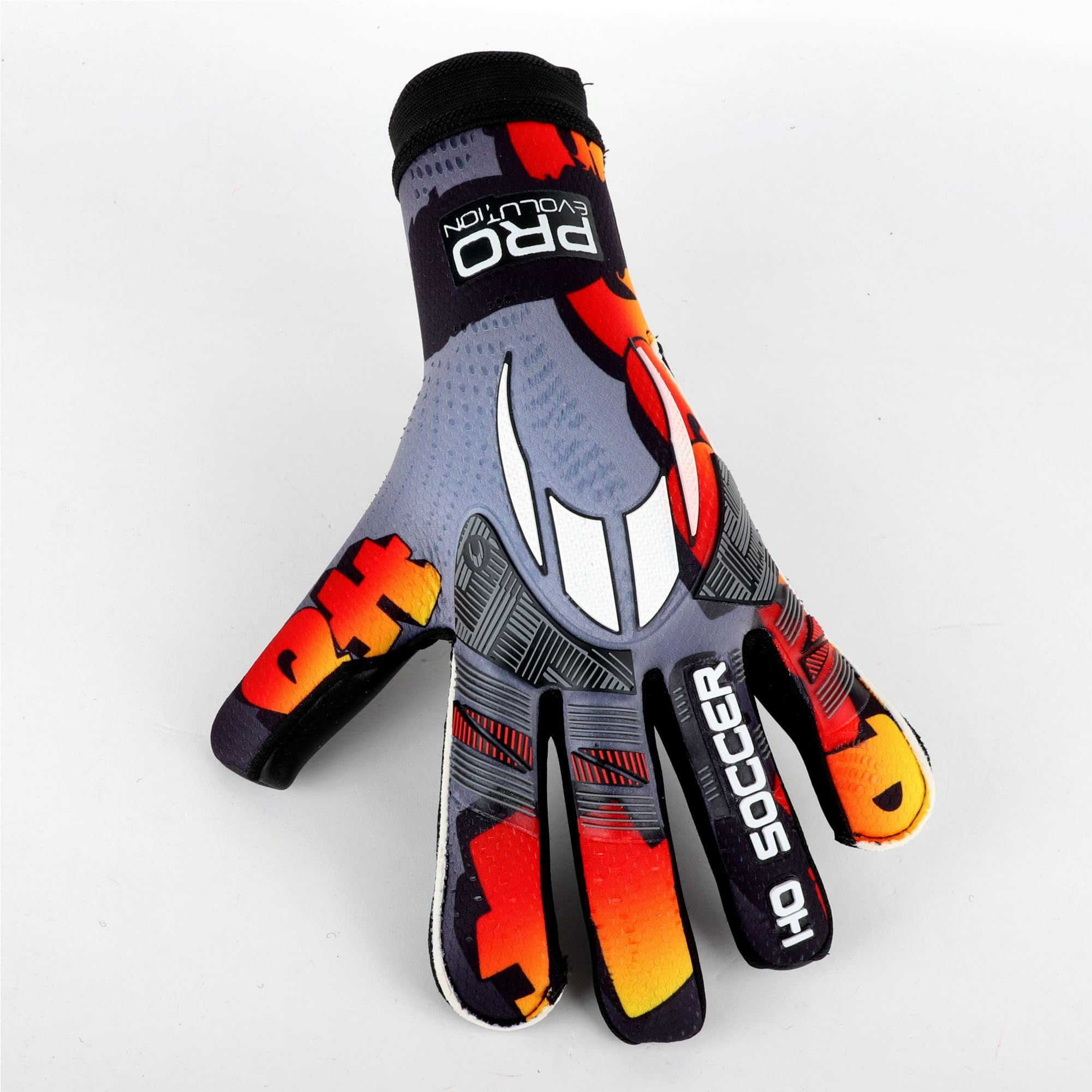 HO Soccer Pro Evolution Graffiti RN Orange Art Guantes de Portero, Unisex Adulto.