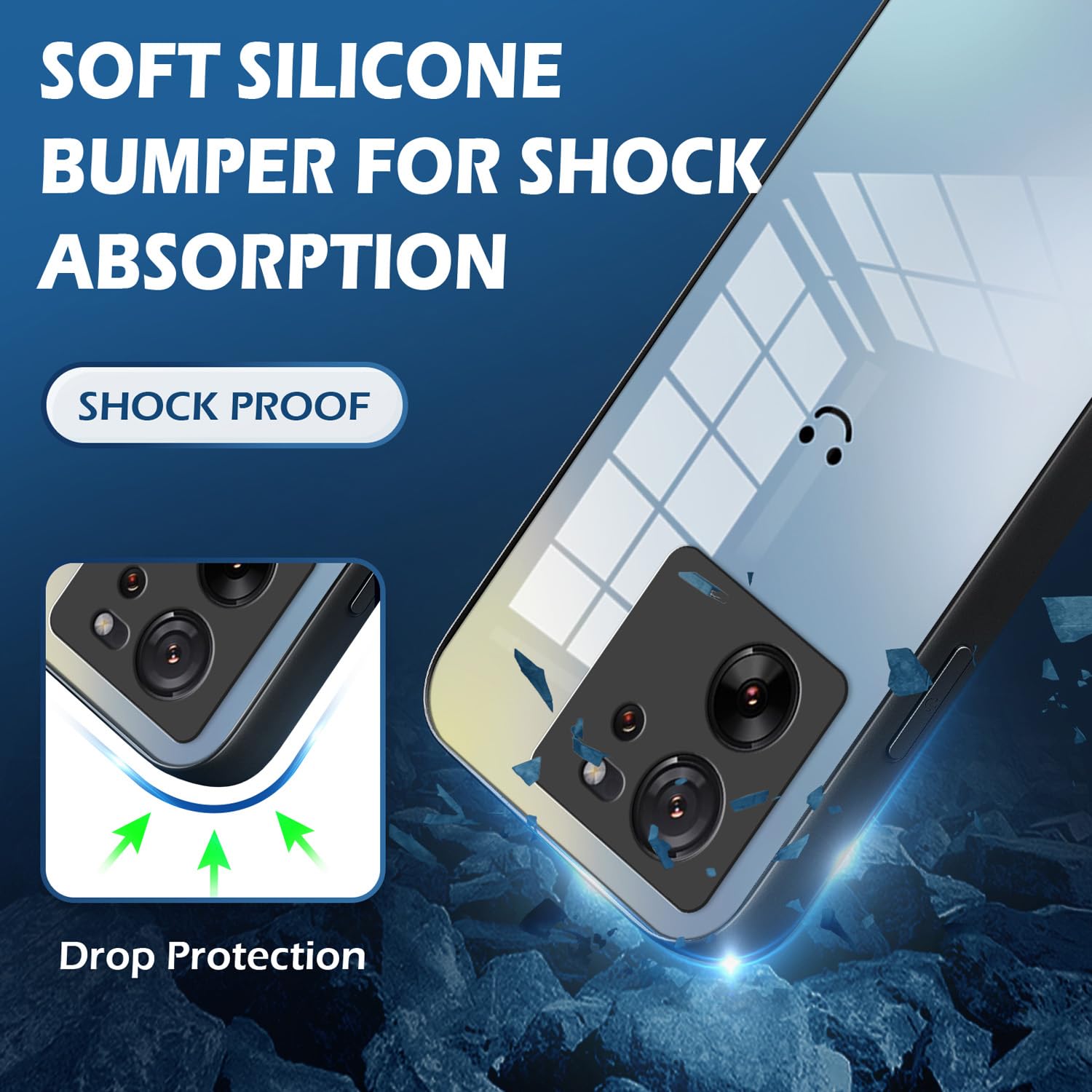 Cover Per Xiaomi 13T / 13T Pro - Custodia Ibrida Con Vetro Temperato E Telaio In TPU - Design Gradiente 07 - 2