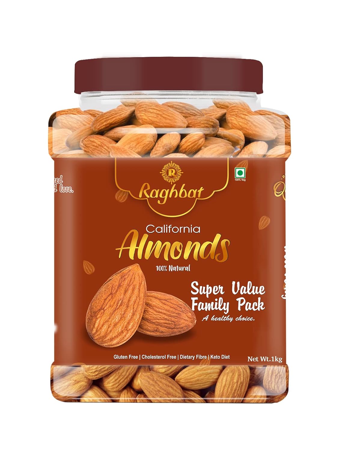 Raghbat Premium California Almonds 1kg