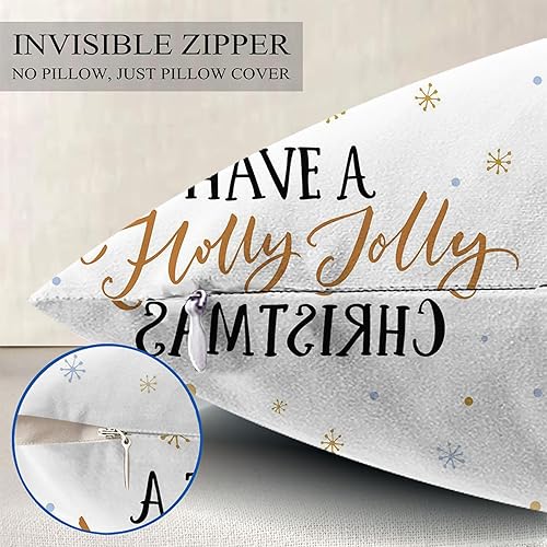 Miniatura 6 de Juego de 2 fundas de almohada, 12 x 24 pulgadas, decoración lumbar del hogar, fundas de almohada decorativas para sofá, dormitorio, diseño de copos