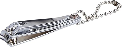 Miniatura 3 de McKesson Cortaúñas con lima  Cortaúñas de acero con palanca de apriete para el pulgar y llavero, 2.142 in x 0.531 in, 24 unidades