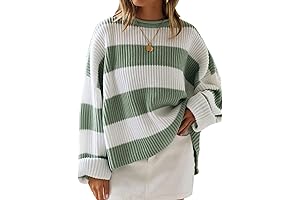 Women's 2024 Fall Long Sleeve Crew Neck Sweater