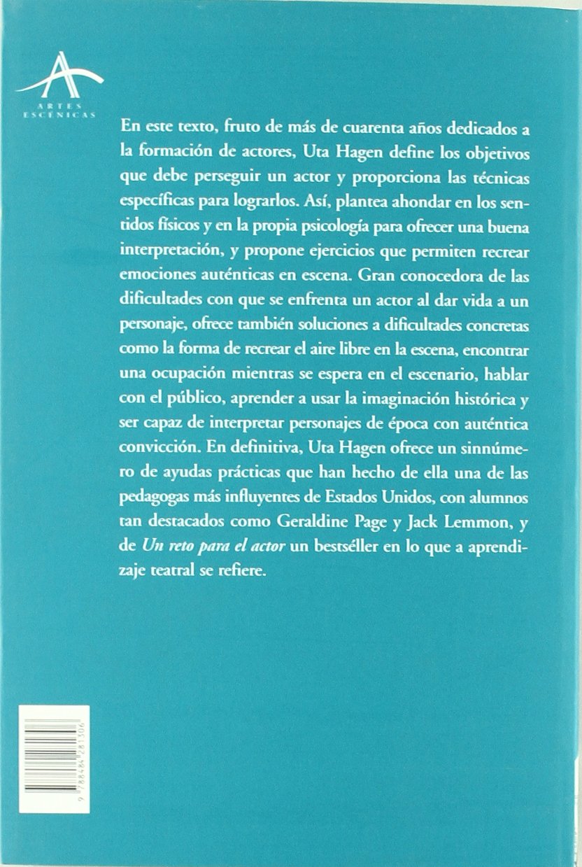 Un reto para el actor: 62 (Artes escénicas)