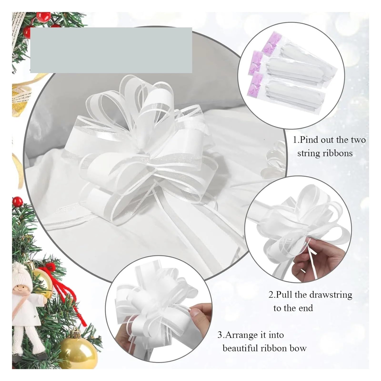 20 Nastri for Fiocchi for Auto Nuziali, Confezione Regalo, Decorazione, Fiori Fai da Te, Forniture for Feste di Compleanno, San Valentino per Casa
