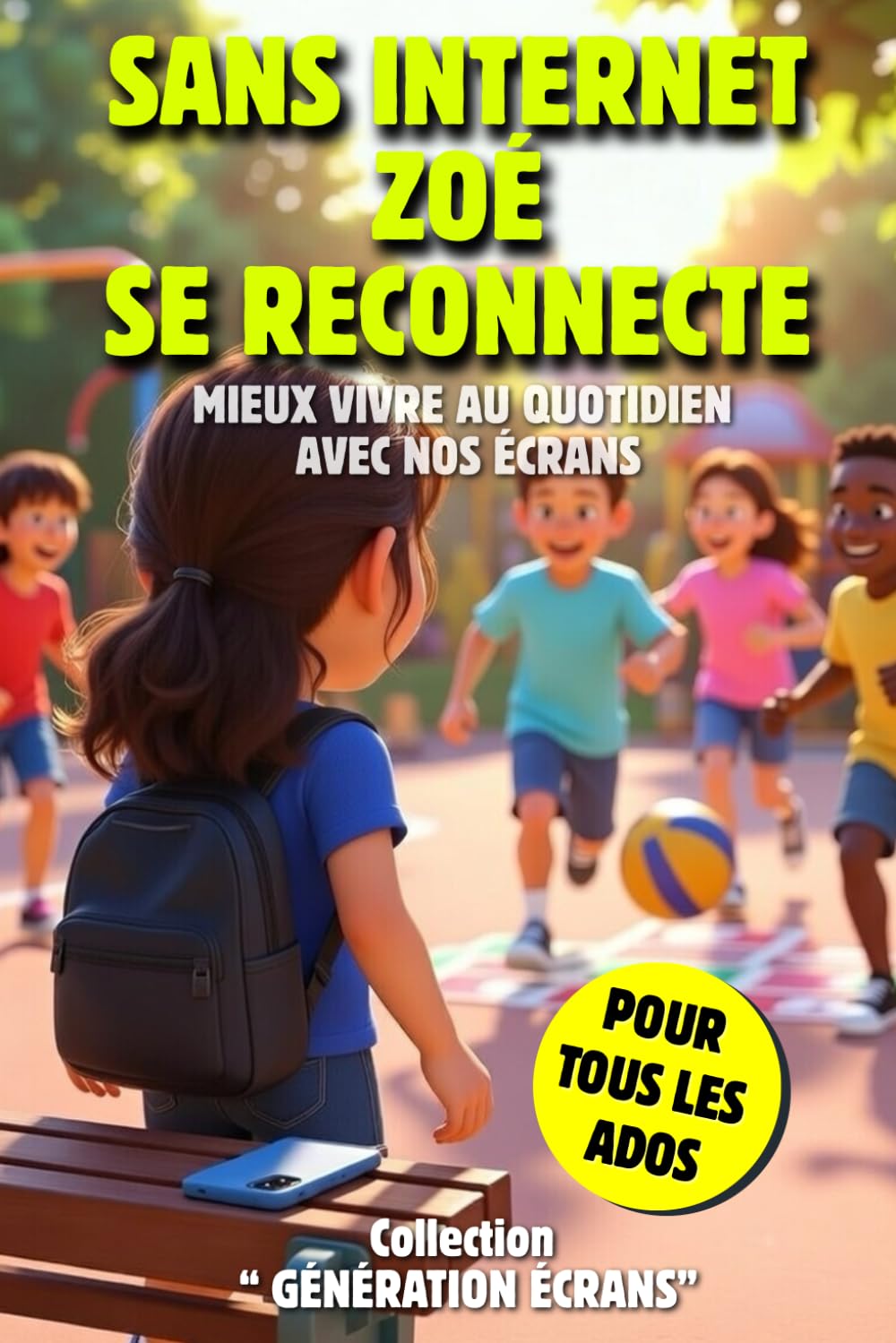 Sans Internet Zoé Se Reconnecte: Mieux vivre avec nos écrans: Livre pour adolescents: apprendre la gestion du temps d'écran et vivre en communauté