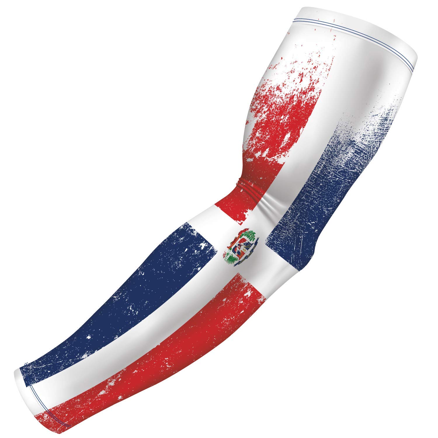 B-Driven Premium Pro-Fit Sports Compression Arm Sleeve (Single) Patriotic Designs Baseball Arm Sleeves - Men Women Youth
