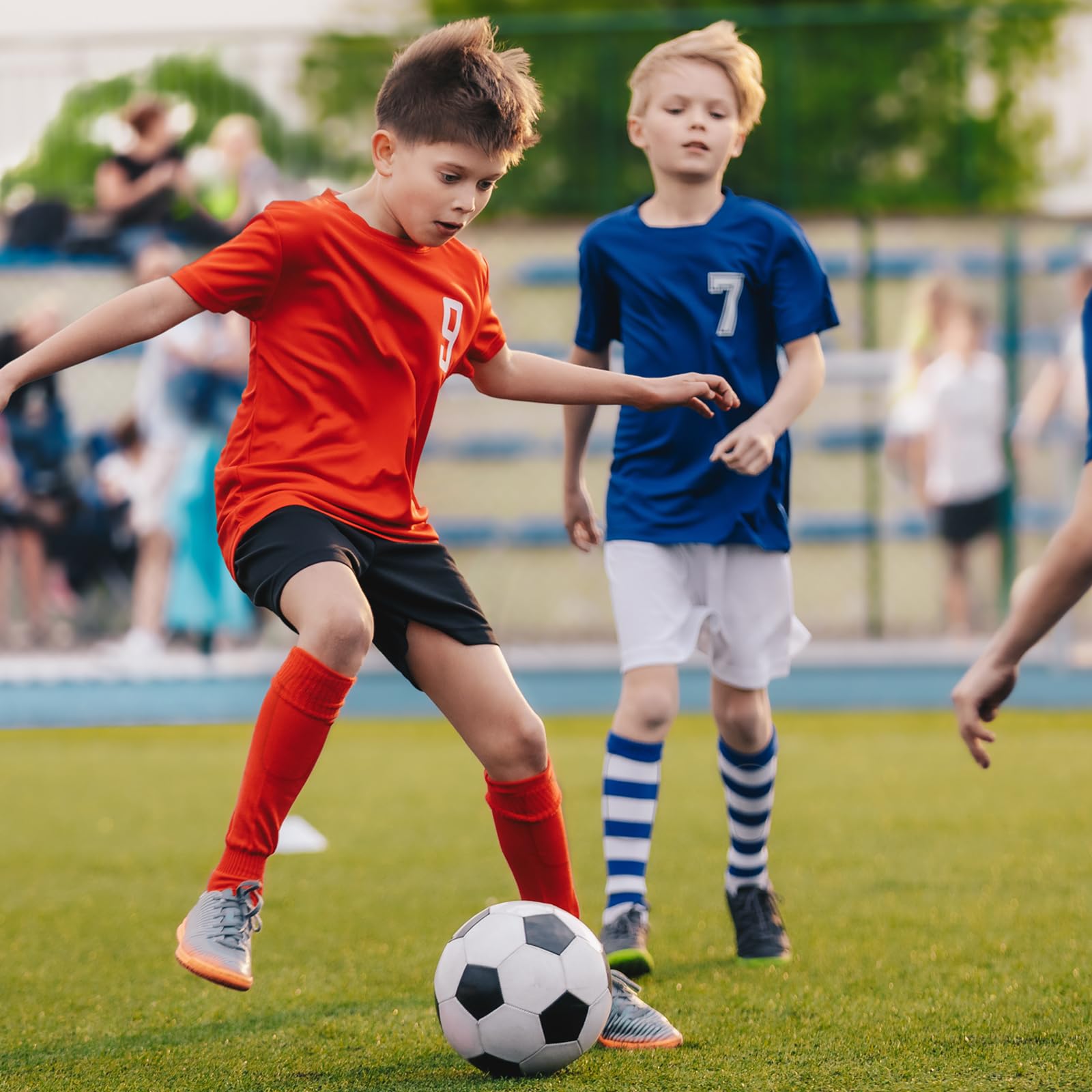 Schienbeinschoner Kinder Fussball Klein 4 STÜCK/2 PAAR , 9.5 * 6cm