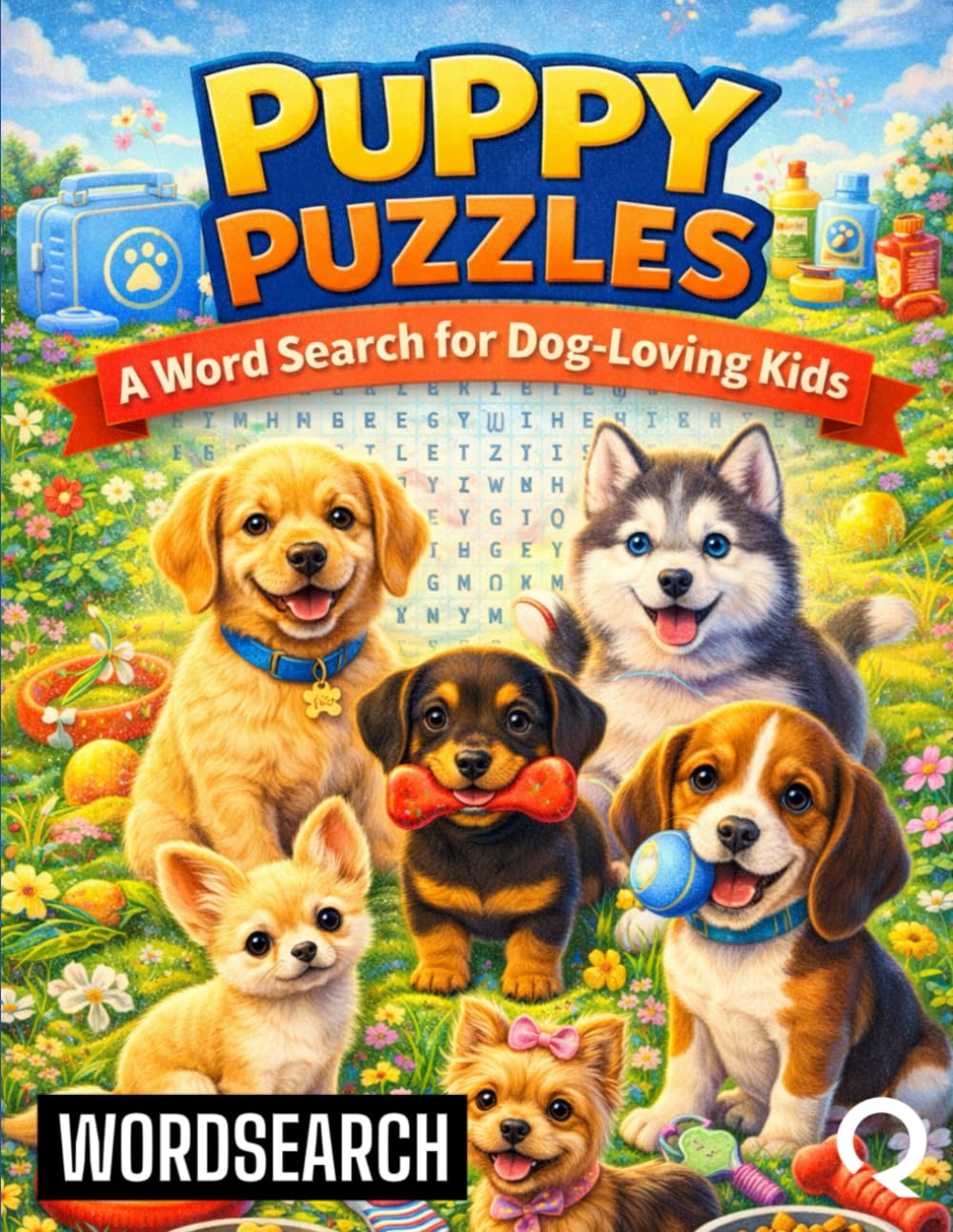 Puppy Puzzles: A Word Search for Dog-Loving Kids
