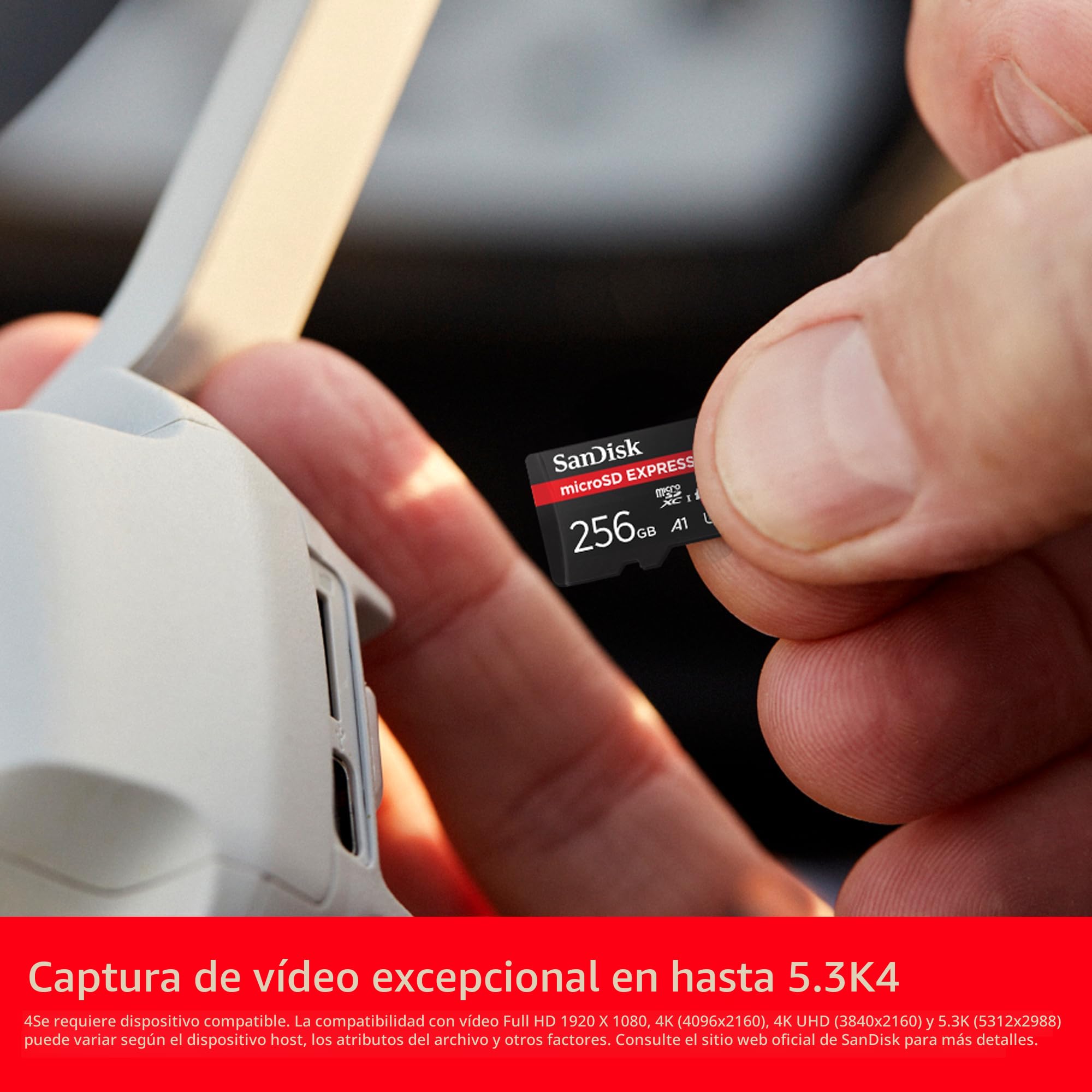 Amazon.com: SanDisk Tarjeta microSD Express de 256 GB, funciona